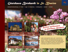 Tablet Screenshot of gaestehaus-bernhardt.de